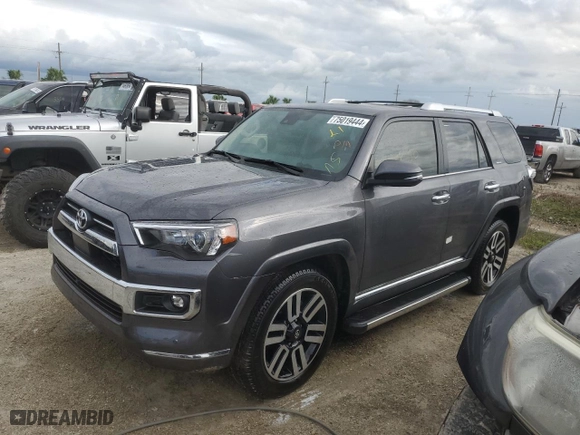 2023 Toyota 4Runner Limited with VIN JTEDU5JR9P5301570, listed as a Copart auction lot 75019444 with 7,830 mi miles and Non Repairable. Bid and sale history available at carsss.com. Image 1.