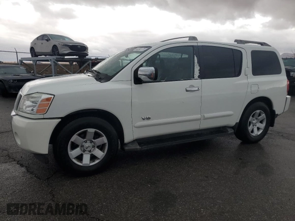 2006 Nissan Armada LE с VIN 5N1AA08A56N717127, выставлен на аукционе Copart как лот 44854175 с пробегом 130 852 миль миль и Списание • Salvage title. История ставок и продаж доступна на DreamBid. Изображение 1.