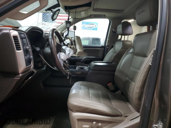 2015 GMC Sierra 2500HD Denali with VIN 1GT120EG6FF619065, listed as a Copart auction lot 83321254 with 120,628 mi miles and Salvage title. Bid and sale history available at DreamBid. Image 7.