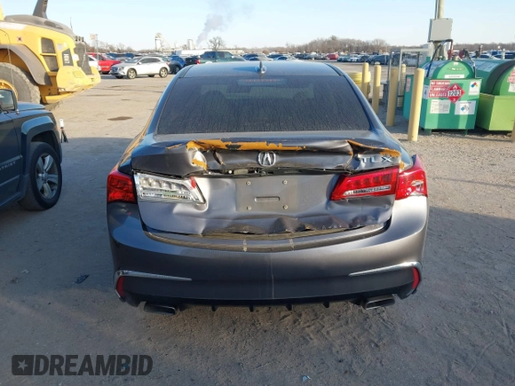 2018 Acura TLX with VIN 19UUB2F34JA008883, listed as a IAAI auction lot 41386586 with 57,928 mi miles. Bid and sale history available at carsss.com. Image 6.