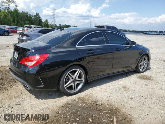 2014 Mercedes-Benz CLA 250 with VIN WDDSJ4EB3EN107292, listed as a Copart auction lot 55824935 with 141,865 mi miles and Salvage title. Bid and sale history available at DreamBid. Image 3.