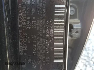 2015 Kia Optima Hybrid with VIN KNAGM4AD9F5088468, listed as a Copart auction lot 69476744 with 0 mi miles and Clean Title. Bid and sale history available at carsss.com. Image 12.