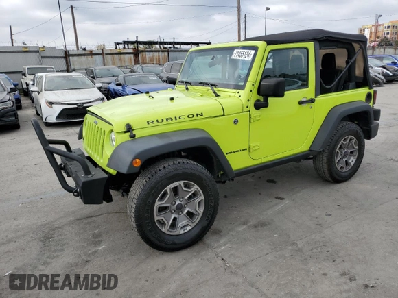 2016 Jeep Wrangler Rubicon z VIN 1C4BJWCG7GL293843, wystawiony jako Copart lot #71455124 z przebiegiem 65 432 mil mil oraz Szkoda całkowita • Salvage title. Historia ofert i sprzedaży dostępna na DreamBid. Obrazek 1.