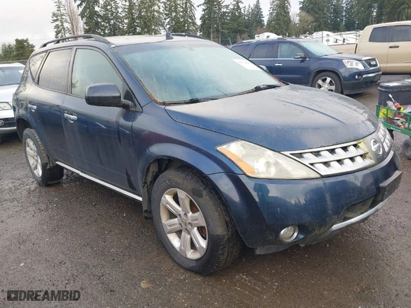 2006 Nissan Murano SL with VIN JN8AZ08W86W535607, listed as a IAAI auction lot 41754643 with 172,691 mi miles. Bid and sale history available at carsss.com. Image 1.