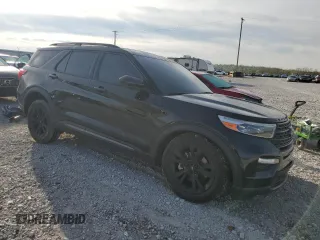 2023 Ford Explorer XLT with VIN 1FMSK8DH4PGA26521, listed as a Copart auction lot 53845995 with 47,588 mi miles and Salvage title. Bid and sale history available at DreamBid. Image 4.