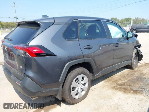 2024 Toyota RAV4 LE with VIN 2T3H1RFV2RW331629, listed as a IAAI auction lot 40160971 with 318 mi miles. Bid and sale history available at carsss.com. Image 4.