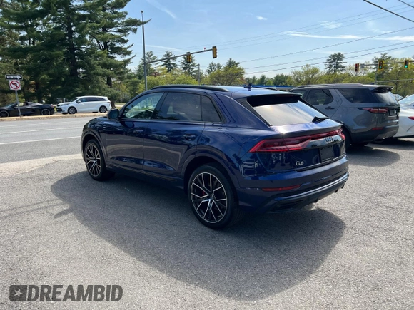 2019 Audi Q8 Premium Plus z VIN WA1EVAF10KD010837, wystawiony jako Copart lot #57176455 z przebiegiem 129 283 mil mil oraz Tytuł czysty. Historia ofert i sprzedaży dostępna na DreamBid. Obrazek 3.