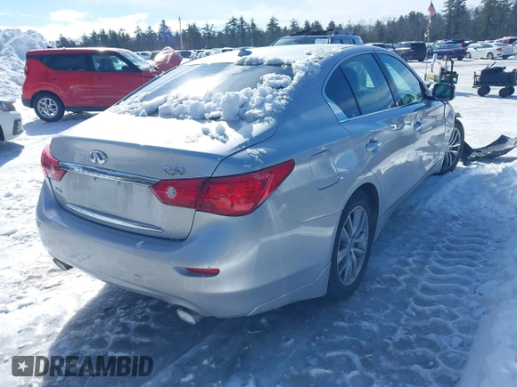2015 Infiniti Q50 Premium z VIN JN1BV7ARXFM395132, wystawiony jako IAAI lot #41618895 z przebiegiem 96 951 mil mil oraz . Historia ofert i sprzedaży dostępna na DreamBid. Obrazek 4.