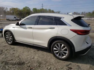 2021 Infiniti QX50 Luxe with VIN 3PCAJ5BB3MF114918, listed as a Copart auction lot 52162535 with 44,420 mi miles and Salvage title. Bid and sale history available at DreamBid. Image 2.