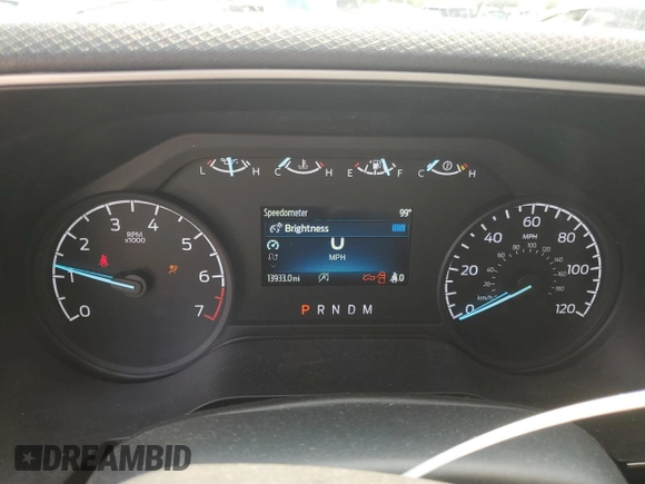 2023 Ford F-150 XL with VIN 1FTEX1EP9PKE34381, listed as a Copart auction lot 63938505 with 13,933 mi miles and Salvage title. Bid and sale history available at DreamBid. Image 9.