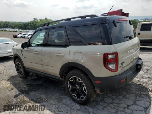 2025 Ford Bronco Sport Outer Banks with VIN 3FMCR9CN3SRE17092, listed as a Copart auction lot 60198245 with 245 mi miles and Salvage title. Bid and sale history available at DreamBid. Image 2.