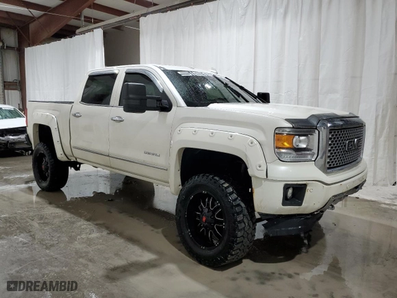 2015 GMC Sierra 1500 Denali with VIN 3GTU2WEJ3FG338044, listed as a Copart auction lot 50774205 with 111,691 mi miles and Salvage Title. Bid and sale history available at carsss.com. Image 4.
