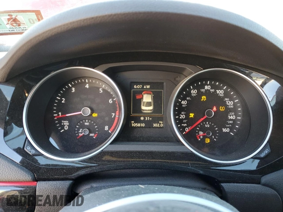 2016 Volkswagen Jetta Sedan 2.0T GLI SE with VIN 3VW5T7AJ8GM226398, listed as a Copart auction lot 41458415 with 105,810 mi miles and Salvage Title. Bid and sale history available at carsss.com. Image 9.