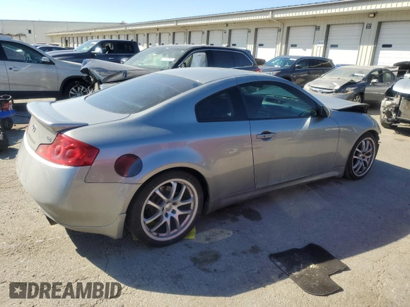 2006 Infiniti G35 Coupe with VIN JNKCV54E36M720054, listed as a Copart auction lot 77741524 with 142,960 mi miles and Salvage Title. Bid and sale history available at carsss.com. Image 3.