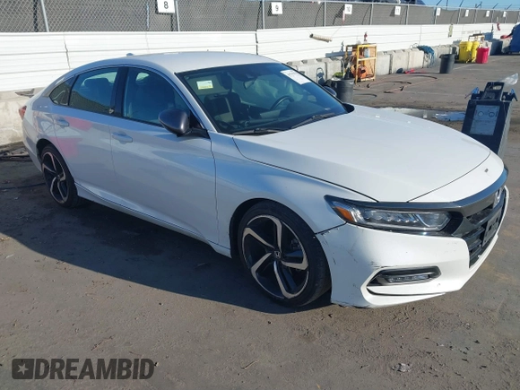 2019 Honda Accord Sport with VIN 1HGCV1F37KA093412, listed as a IAAI auction lot 41755370 with 83,082 mi miles and . Bid and sale history available at DreamBid. Image 1.