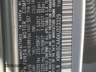 2019 Hyundai Kona SEL with VIN KM8K6CAA6KU323329, listed as a Copart auction lot 65151762 with 41,870 mi miles. Bid and sale history available at carsss.com. Image 10.