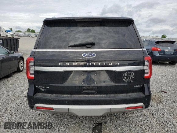 2023 Ford Expedition Max Platinum with VIN 1FMJK1M81PEA39726, listed as a Copart auction lot 55130735 with 53,013 mi miles and Salvage title. Bid and sale history available at DreamBid. Image 6.