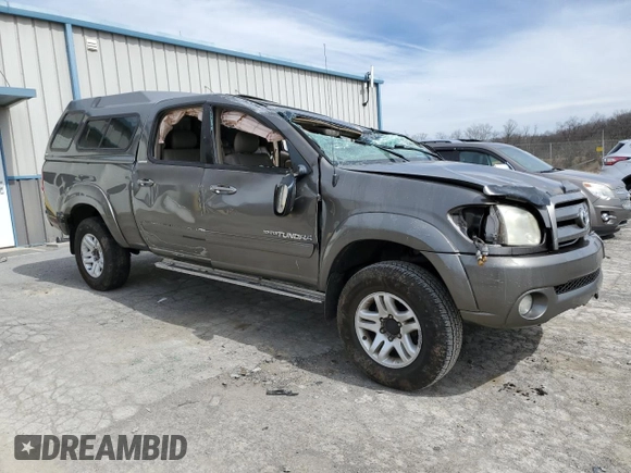2005 Toyota Tundra Limited z VIN 5TBDT48145S500608, wystawiony jako Copart lot #49736795 z przebiegiem 165 640 mil mil oraz Szkoda całkowita • Salvage title. Historia ofert i sprzedaży dostępna na DreamBid. Obrazek 4.