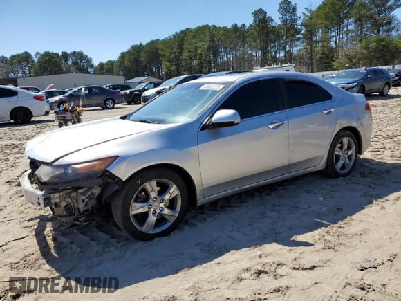 2012 Acura TSX Tech Pkg with VIN JH4CU2F65CC019296, listed as a Copart auction lot 50665225 with 191,888 mi miles and Salvage Title. Bid and sale history available at carsss.com. Image 1.
