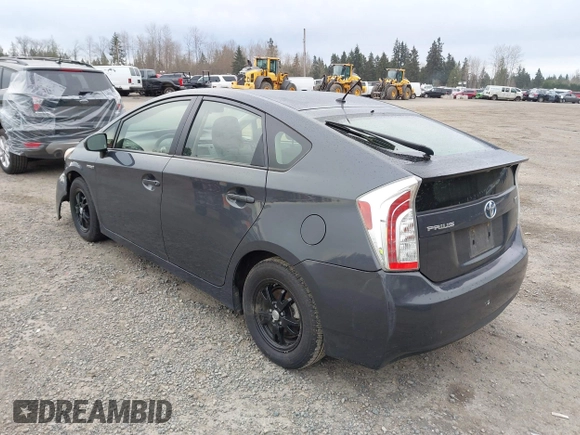 2012 Toyota Prius One with VIN JTDKN3DU5C1604697, listed as a IAAI auction lot 41830986 with 200,255 mi miles. Bid and sale history available at carsss.com. Image 3.