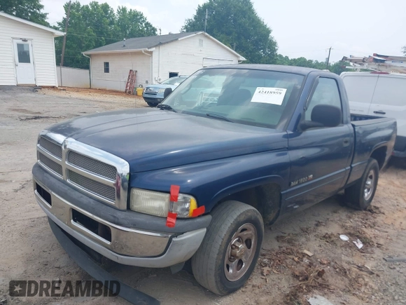 2001 Dodge 1500 z VIN 1B7HC16Y91S338533, wystawiony jako IAAI lot #42418959 z przebiegiem 232 043 mil mil oraz . Historia ofert i sprzedaży dostępna na DreamBid. Obrazek 2.