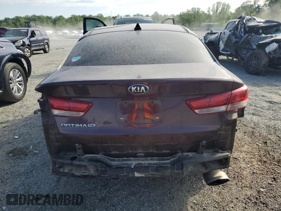 2016 Kia Optima LX with VIN 5XXGT4L32GG112942, listed as a Copart auction lot 53432805 with 173,714 mi miles and Salvage title. Bid and sale history available at DreamBid. Image 6.