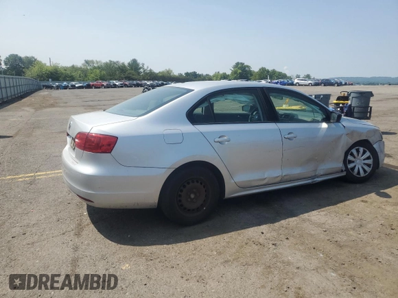 2012 Volkswagen Jetta S with VIN 3VW2K7AJ4CM318205, listed as a Copart auction lot 59663685 with 106,722 mi miles and Salvage title. Bid and sale history available at DreamBid. Image 3.