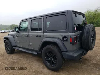 2020 Jeep Wrangler Unlimited Sport Altitude with VIN 1C4HJXDG2LW314301, listed as a Copart auction lot 59857615 with 60,684 mi miles and Salvage title. Bid and sale history available at DreamBid. Image 2.
