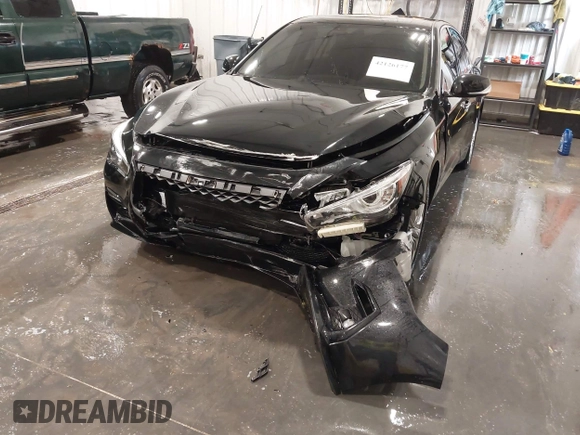 2021 Infiniti Q50 Luxe with VIN JN1EV7BR0MM755324, listed as a IAAI auction lot 42126177 with 33,000 mi miles and . Bid and sale history available at DreamBid. Image 6.