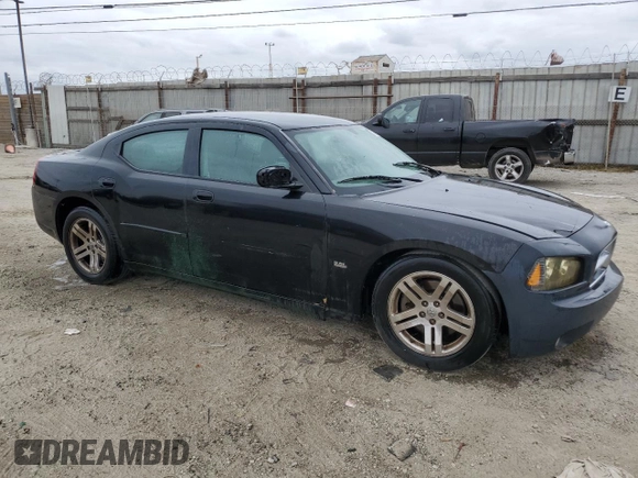 2006 Dodge Charger R/T with VIN 2B3KA53H96H111527, listed as a Copart auction lot 53513995 with 98,728 mi miles and Clean Title. Bid and sale history available at DreamBid. Image 4.