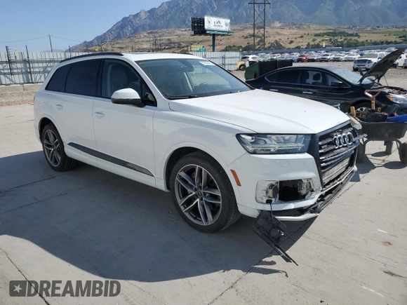 2018 Audi Q7 Prestige with VIN WA1VABF79JD029276, listed as a Copart auction lot 59538445 with 84,705 mi miles and Salvage title. Bid and sale history available at DreamBid. Image 4.