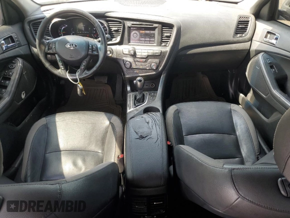 2013 Kia Optima Hybrid LX with VIN KNAGM4AD2D5057303, listed as a Copart auction lot 65428374 with 168,513 mi miles and Salvage Title. Bid and sale history available at carsss.com. Image 8.