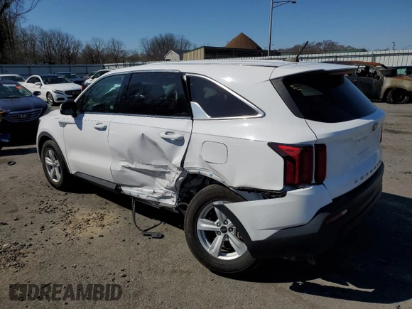 2021 Kia Sorento LX with VIN 5XYRG4LC3MG019853, listed as a Copart auction lot 48263335 with 57,107 mi miles and Salvage Title. Bid and sale history available at carsss.com. Image 2.
