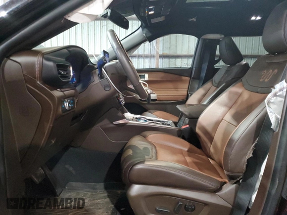 2022 Ford Explorer King Ranch with VIN 1FM5K7LCXNGA76706, listed as a Copart auction lot 83227544 with 28,879 mi miles and Salvage Title. Bid and sale history available at carsss.com. Image 7.