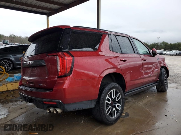2023 GMC Yukon AT4 with VIN 1GKS2CKL6PR248694, listed as a Copart auction lot 44624245 with 41,182 mi miles and Salvage Title. Bid and sale history available at carsss.com. Image 3.
