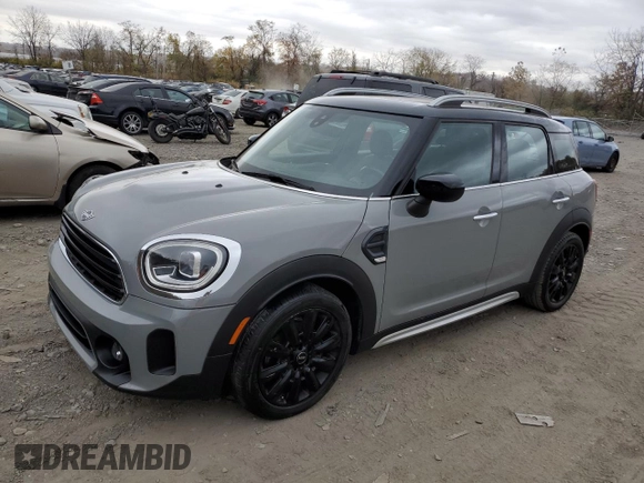 2021 MINI Countryman Oxford Edition with VIN WMZ23BR08M3M79321, listed as a Copart auction lot 78650574 with 49,718 mi miles and Non Repairable. Bid and sale history available at carsss.com. Image 1.