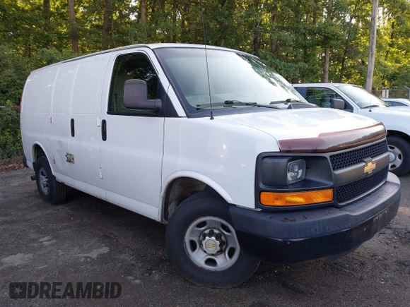 2013 Chevrolet Express Cargo with VIN 1GCWGFCA4D1193430, listed as a IAAI auction lot 42557051 with 245,205 mi miles and . Bid and sale history available at DreamBid. Image 1.