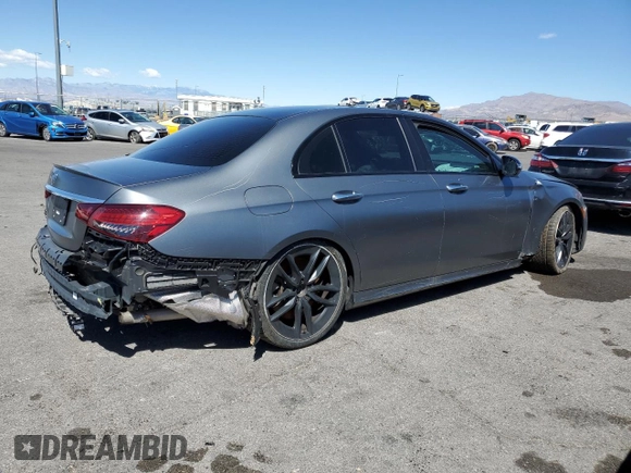2022 Mercedes-Benz E 53 AMG z VIN W1KZF6BB3NB056135, wystawiony jako Copart lot #57042065 z przebiegiem 26 630 mil mil oraz Szkoda całkowita • Salvage title. Historia ofert i sprzedaży dostępna na DreamBid. Obrazek 3.