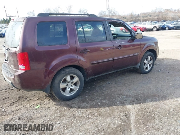 2009 Honda Pilot EX-L with VIN 5FNYF48689B022215, listed as a IAAI auction lot 41817432 with Not Provided miles and . Bid and sale history available at carsss.com. Image 4.