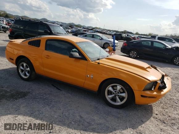 2007 Ford Mustang Deluxe with VIN 1ZVFT80N075259366, listed as a Copart auction lot 51644135 with Not Provided miles and Salvage Title. Bid and sale history available at carsss.com. Image 4.