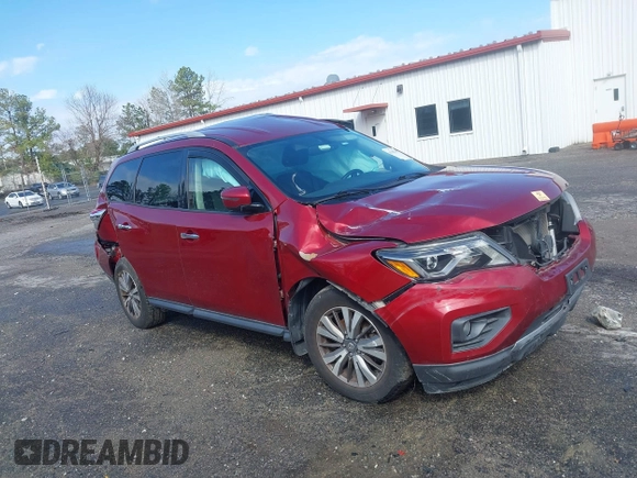 2018 Nissan Pathfinder SL with VIN 5N1DR2MM3JC650758, listed as a IAAI auction lot 41182749 with 40,091 mi miles. Bid and sale history available at carsss.com. Image 1.
