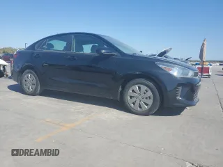 2020 Kia Rio LX with VIN 3KPA24AD6LE282471, listed as a Copart auction lot 77480084 with 59,218 mi miles and Salvage Title. Bid and sale history available at carsss.com. Image 4.