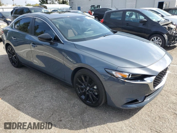 2024 Mazda 3 S Carbon Edition with VIN 3MZBPBCM1RM408173, listed as a Copart auction lot 48551675 with 451 mi miles and Clean title. Bid and sale history available at DreamBid. Image 4.