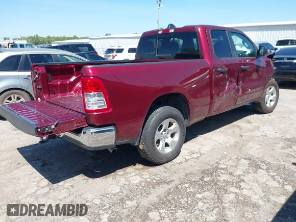 2024 Ram 1500 Tradesman with VIN 1C6SRECG5RN205714, listed as a IAAI auction lot 42085708 with 11,412 mi miles and . Bid and sale history available at DreamBid. Image 4.