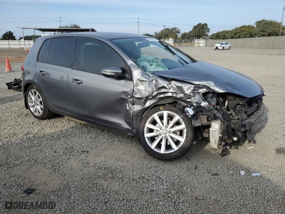 2011 Volkswagen Golf TDI with VIN WVWDM7AJ7BW072903, listed as a Copart auction lot 87343824 with 184,360 mi miles and Salvage Title. Bid and sale history available at carsss.com. Image 4.