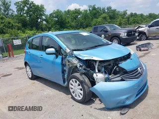 2014 Nissan Note SV with VIN 3N1CE2CP6EL432592, listed as a IAAI auction lot 42299064 with 87,794 mi miles and . Bid and sale history available at DreamBid. Image 1.