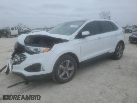 2021 Ford Edge SEL with VIN 2FMPK4J98MBA36614, listed as a Copart auction lot 44754445 with 0 mi miles and Salvage Title. Bid and sale history available at carsss.com. Image 1.