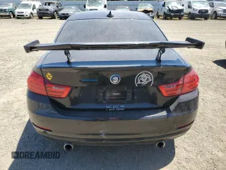 2015 BMW 4 Series 435i with VIN WBA3R1C51FK195536, listed as a Copart auction lot 57846985 with 105,626 mi miles and Salvage title. Bid and sale history available at DreamBid. Image 6.