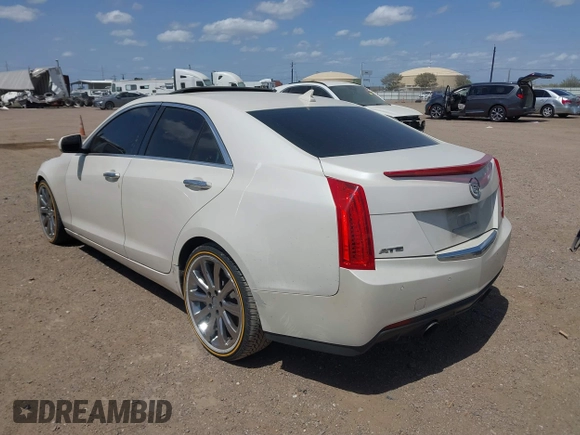2013 Cadillac ATS Luxury with VIN 1G6AB5RX2D0178223, listed as a IAAI auction lot 41846218 with 227,800 mi miles. Bid and sale history available at carsss.com. Image 3.