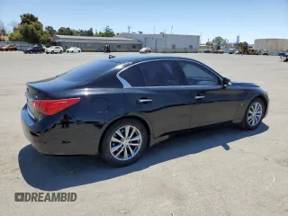 2015 Infiniti Q50 with VIN JN1BV7APXFM341182, listed as a Copart auction lot 63513845 with 146,925 mi miles and Salvage title. Bid and sale history available at DreamBid. Image 3.